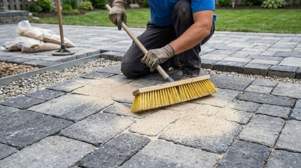 Comment utiliser efficacement le sable polymère pour la pose de pavés ou de dalles ?